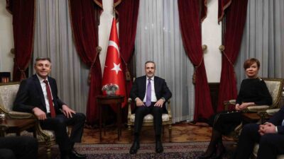 DIŞİŞLERİ BAKANI FİDAN, HÖH GENEL BAŞKANLIĞINDAN İSTİFA EDEN KARADAYI İLE