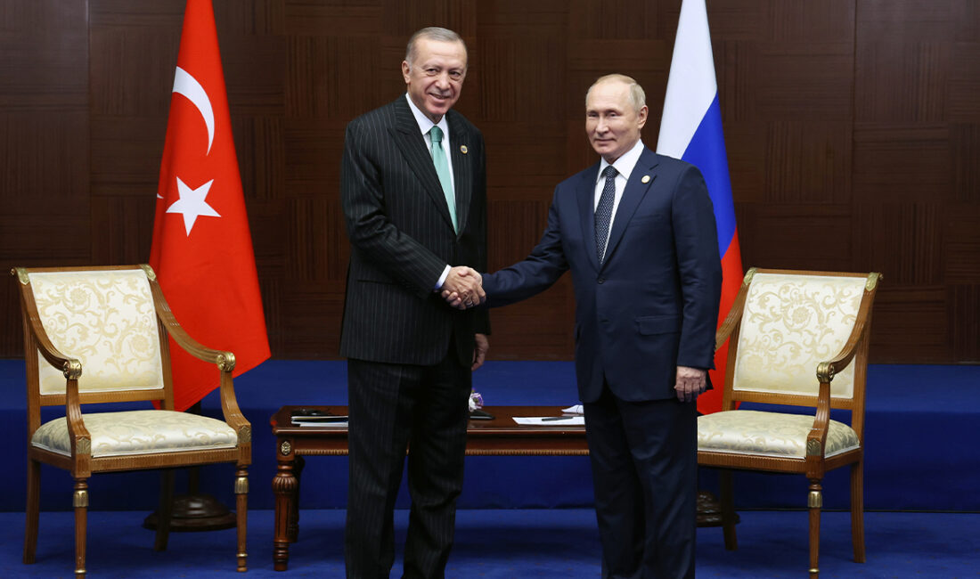 Cumhurbaşkanı Recep Tayyip Erdoğan ile Rusya Devlet Başkanı Vladimir Putin