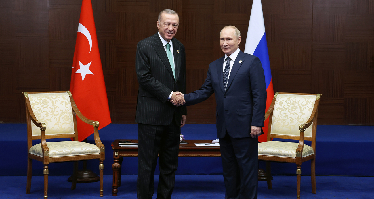 Cumhurbaşkanı Recep Tayyip Erdoğan ile Rusya Devlet Başkanı Vladimir Putin