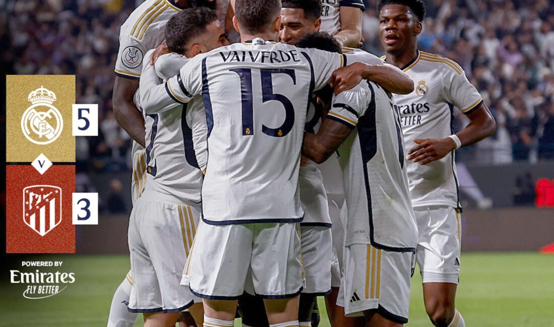 Real Madrid, İspanya Süper Kupası yarı finalinde normal süresi 3-3