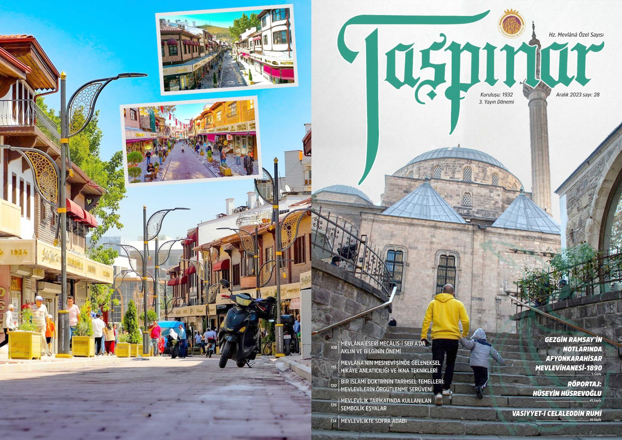 Afyonkarahisar tarihine ışık tutan Taşpınar Dergisi bu kez de Hz.