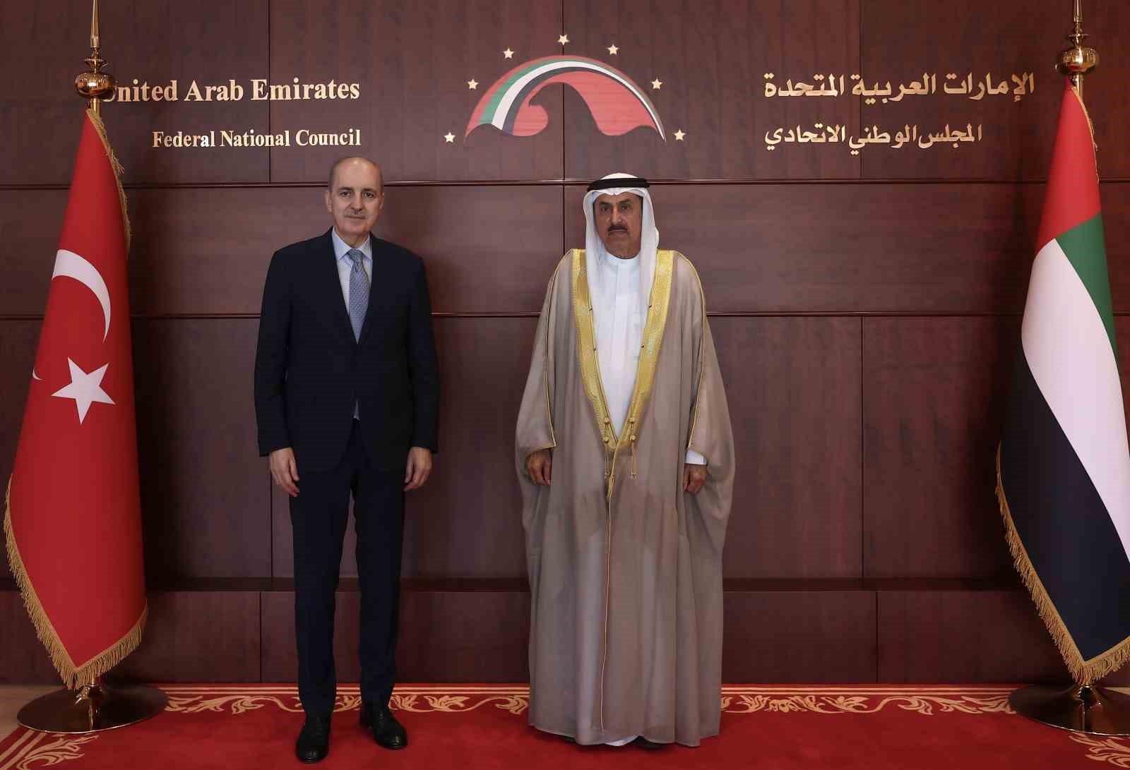TBMM BAŞKANI NUMAN KURTULMUŞ, BİRLEŞİK ARAP EMİRLİKLERİ (BAE) FEDERAL KONSEY