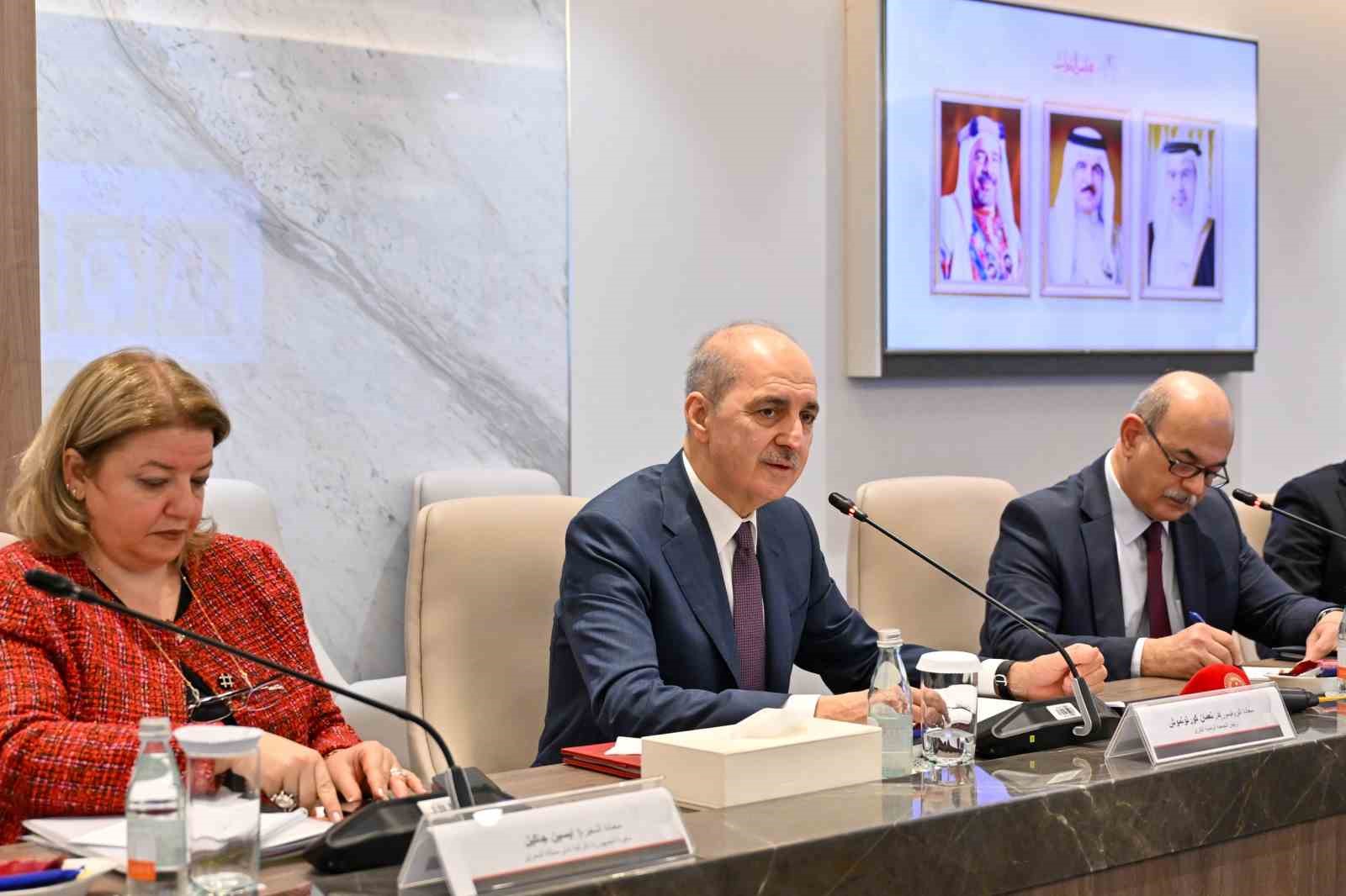   TBMM Başkanı Numan Kurtulmuş, resmi ziyaret gerçekleştirdiği Bahreyn’in başkenti