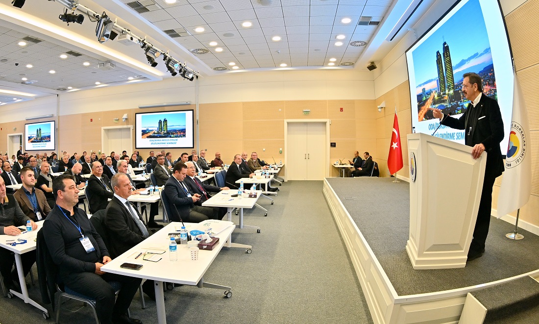 Meclis üyeleri bilgilendirme seminerinde konuşan TOBB Başkanı M.Rifat Hisarcıklıoğlu, “Biliyoruz