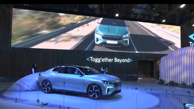 Togg’un T10F fastback modeli Las Vegas’taki CES 2024’te dünya sahnesine