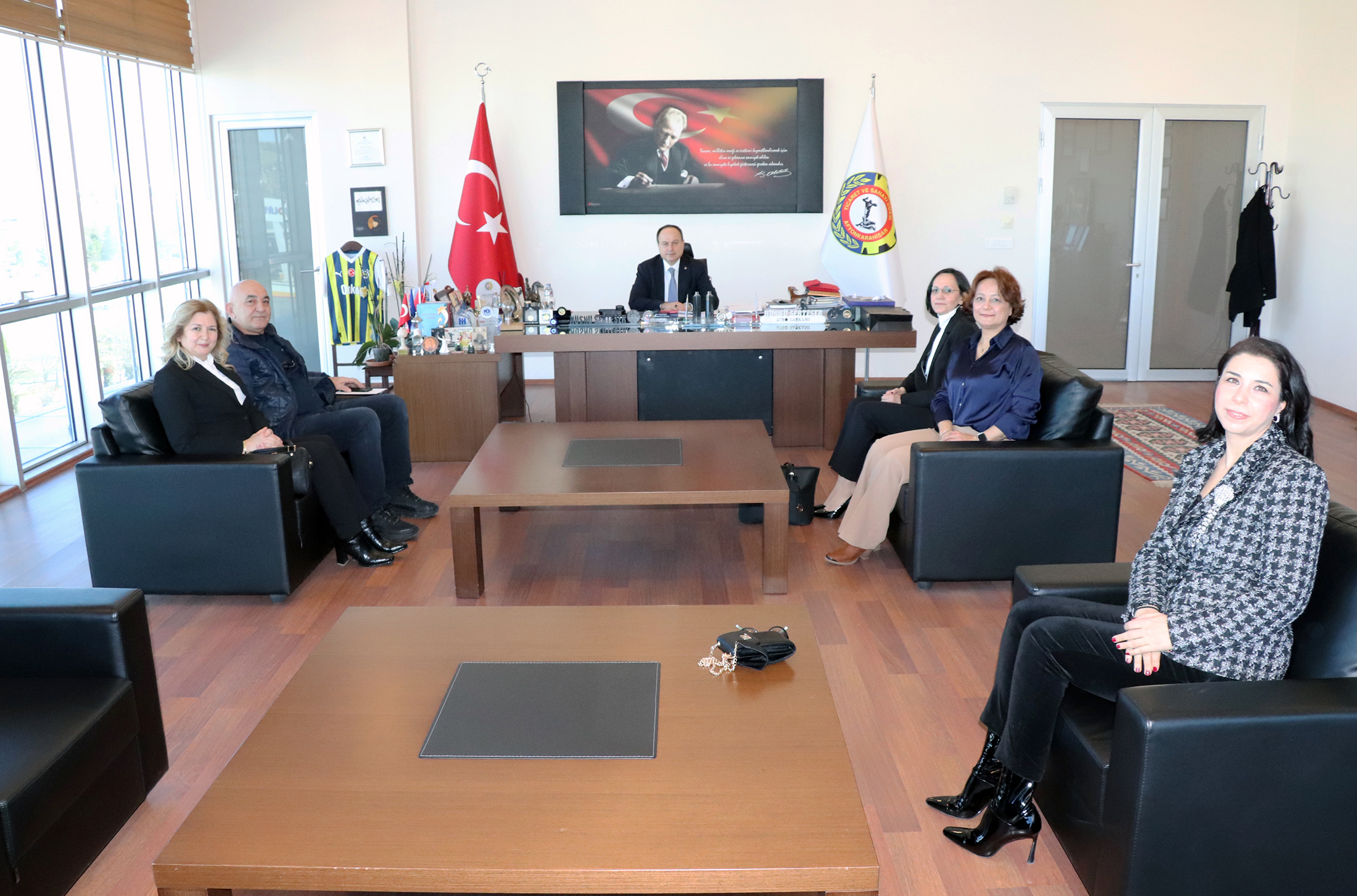 Afyonkarahisar İş Kadınları Derneği Yönetimi, ATSO Yönetim Kurulu Başkanı Hüsnü