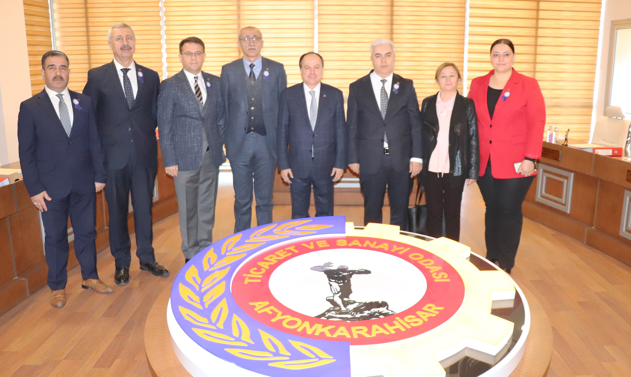 Afyonkarahisar Defterdarı Mehmet Ar ve beraberindekiler, ATSO Yönetim Kurulu Başkanı