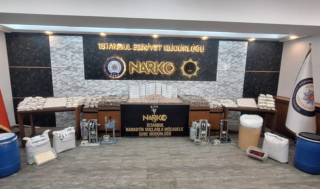 İçişleri Bakanı Ali Yerlikaya’nın açıkladığı “Narkogüç 46” operasyonunda İstanbul’da ele