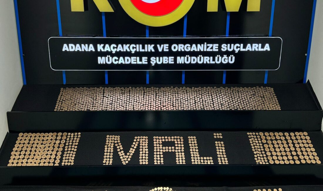 Adana’da bin 893 adet sahte altın ele geçirildi Adana’da sahte darphane baskılı düşük ayarda piyasa değeri 9 milyon
