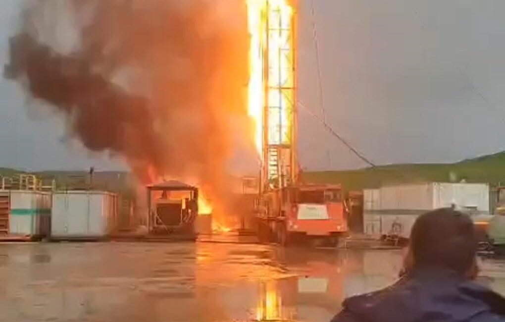 Diyarbakır’ın Silvan ilçesinde petrol kuyusunda sondaj çalışması yapıldığı esnada gaz