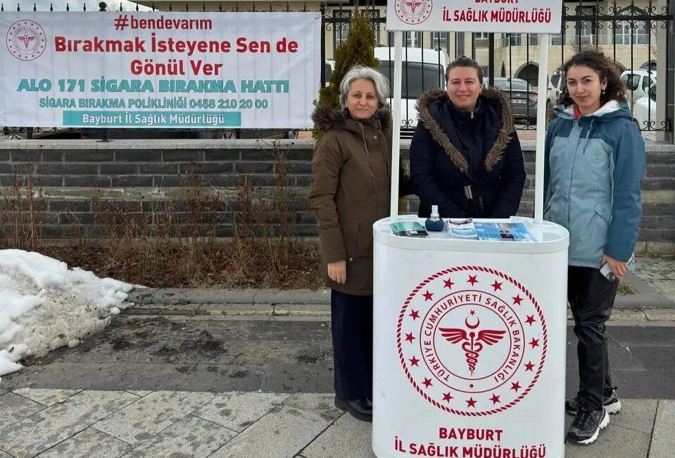 Bayburt’ta ‘Sigarayı Bırakma Günü’ çeşitli etkinliklerle kutlanıyor. Tütün kullanımı, önlenebilir