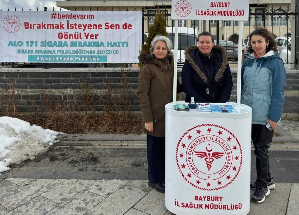 Bayburt’ta ‘Sigarayı Bırakma Günü’ çeşitli etkinliklerle kutlanıyor. Tütün kullanımı, önlenebilir