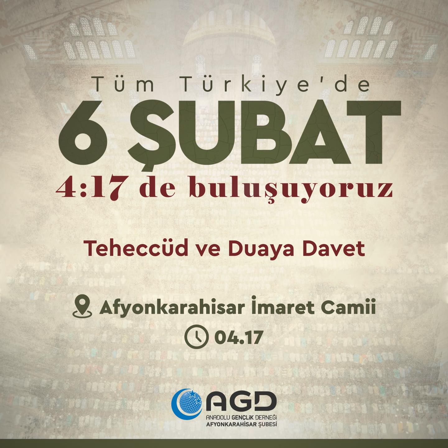 Anadolu Gençlik Derneği, geçen yıl yaşanan büyük felaketin yıl dönümünde