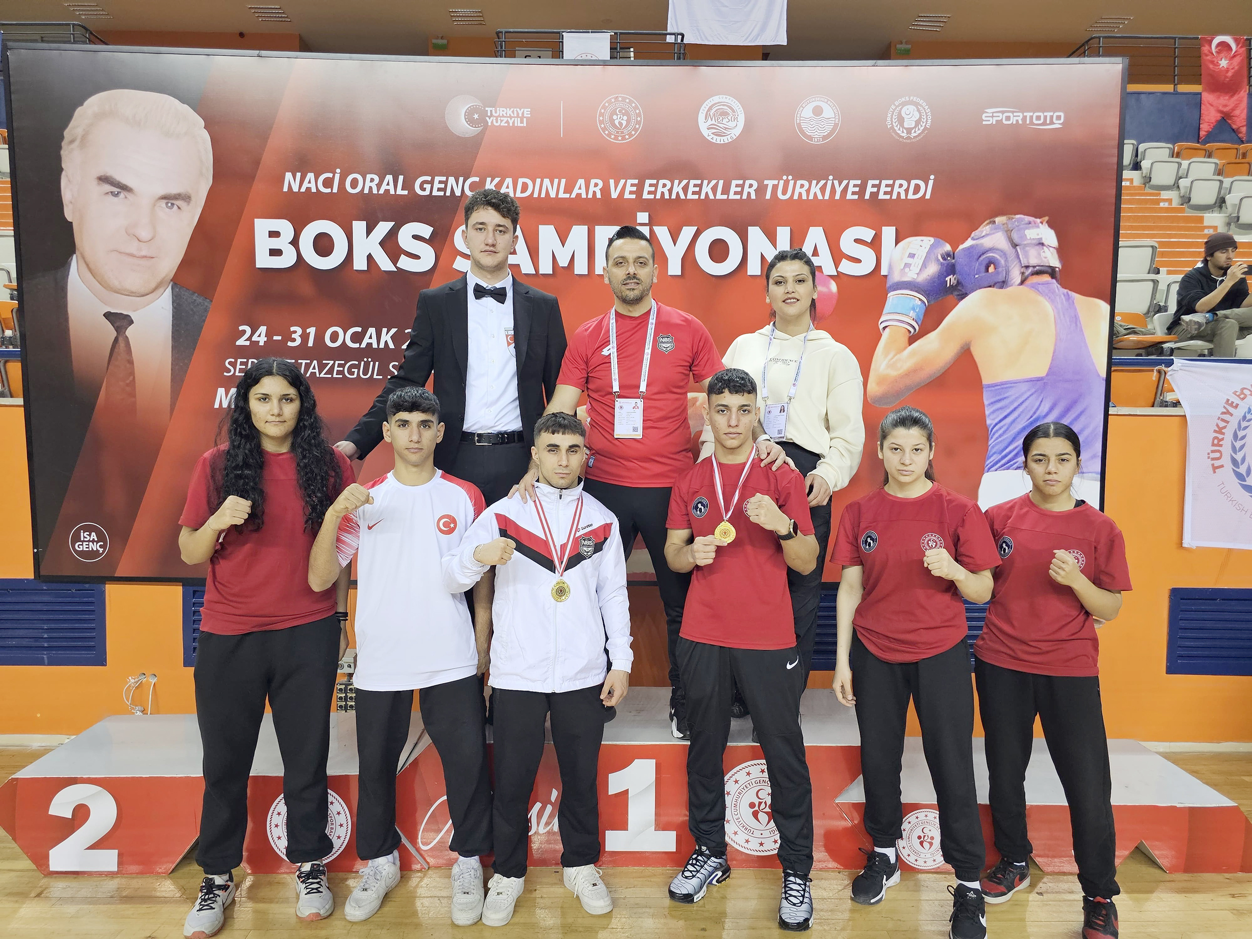 Mersin’de düzenlenen Naci Oral Genç Erkekler ve Kadınlar Türkiye Ferdi