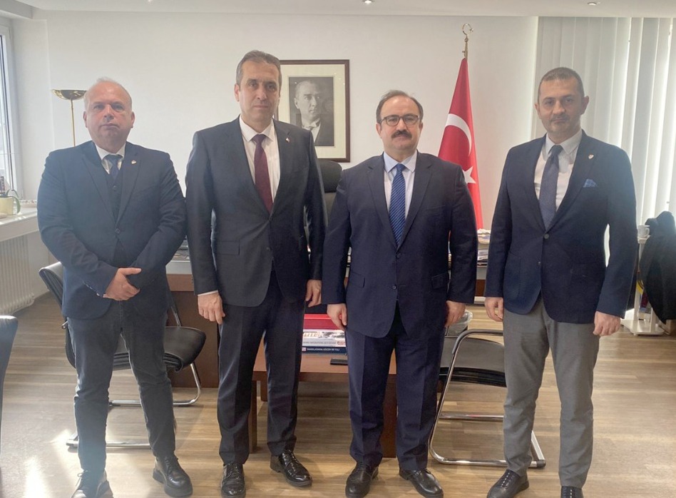 EURO 2024 hazırlıkları kapsamında Frankfurt’ta bulunan TFF Delegasyonu, Başkonsolos Erdem