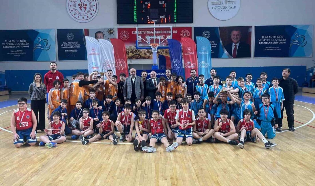 AFYONKARAHİSAR'DA OKUL SPORLARI KÜÇÜKLER BASKETBOL MÜSABAKALARI TAMAMLANDI