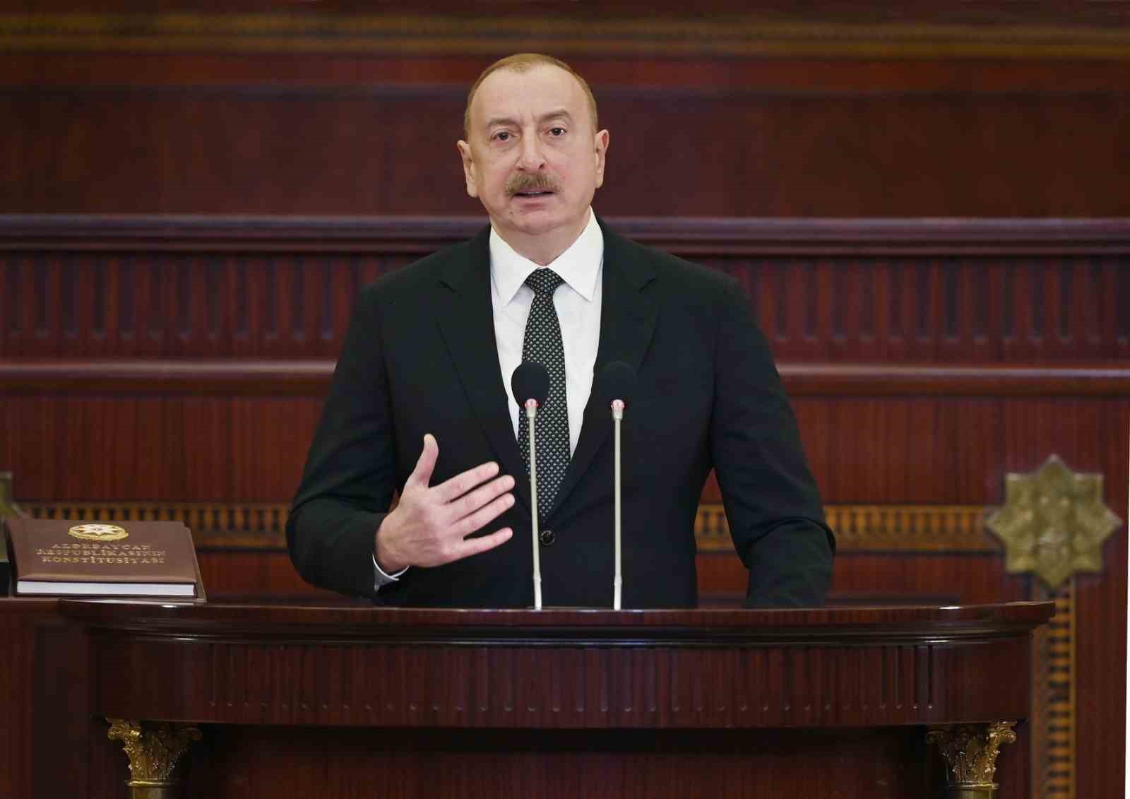ALİYEV: “BİZİM ERMENİSTAN TOPRAKLARINDA HİÇBİR İDDİAMIZ YOK AMA ONLARIN DA
