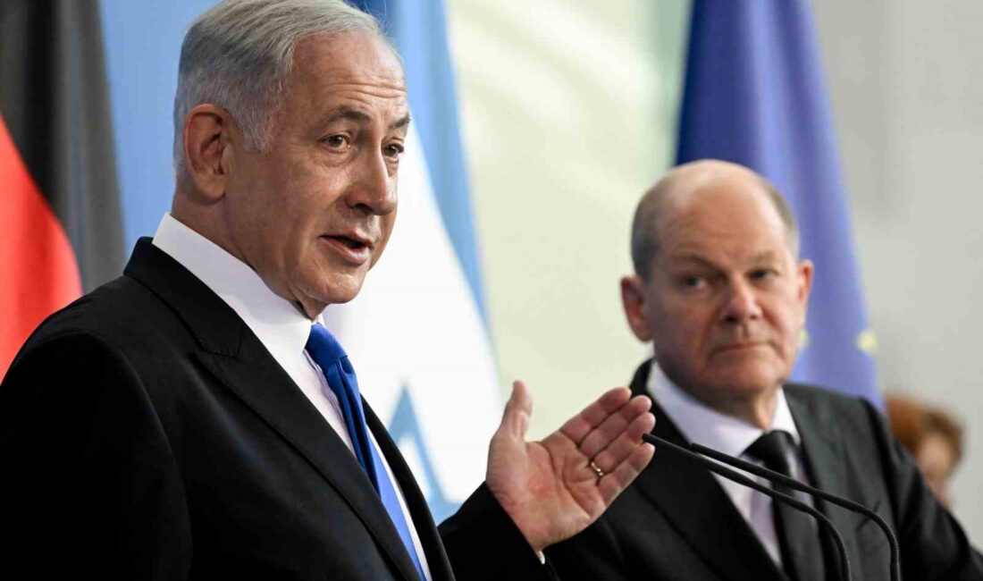 ALMANYA BAŞBAKANI OLAF SCHOLZ, İSRAİL BAŞBAKANI BİNYAMİN NETANYAHU İLE YAPTIĞI