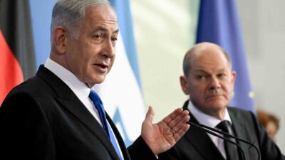 ALMANYA BAŞBAKANI OLAF SCHOLZ, İSRAİL BAŞBAKANI BİNYAMİN NETANYAHU İLE YAPTIĞI