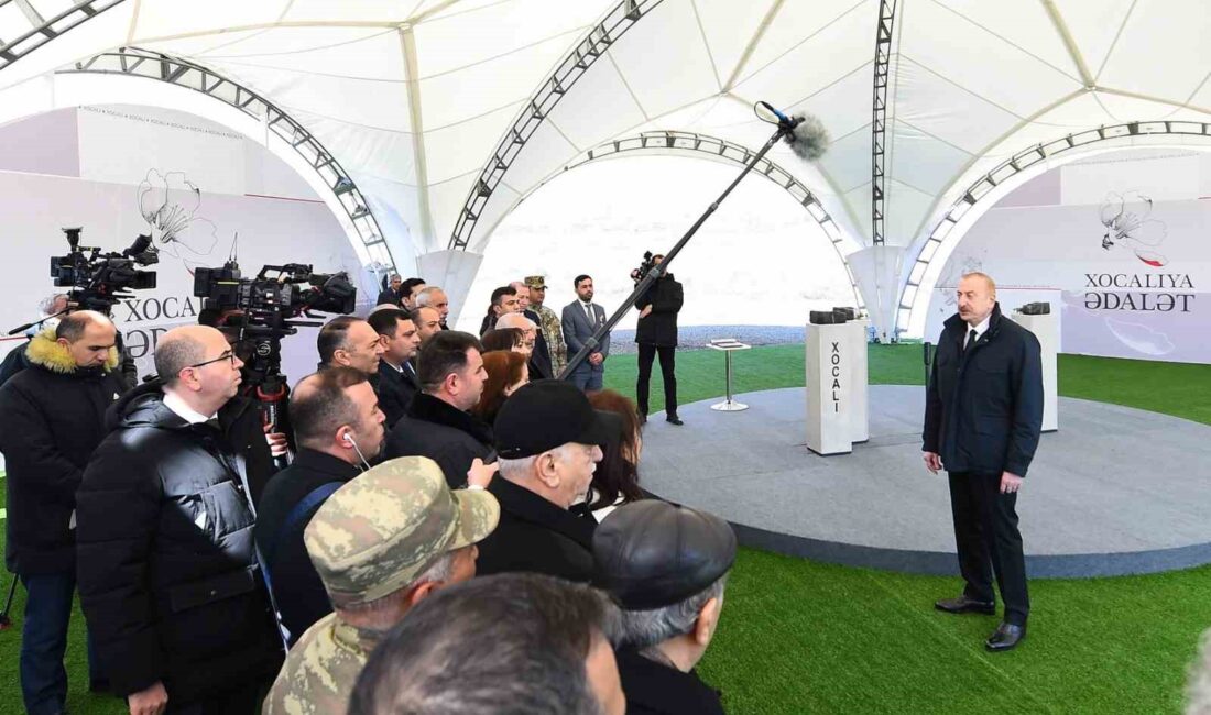 Hocalı Katliamı’nın kurbanlarını anan Azerbaycan Cumhurbaşkanı İlham Aliyev, "Hocalı’nın Azerbaycan