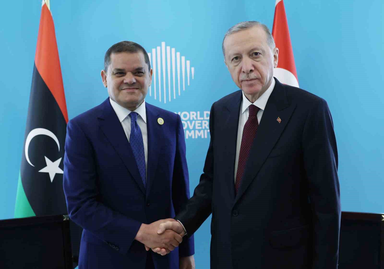 CUMHURBAŞKANI RECEP TAYYİP ERDOĞAN, LİBYA MİLLİ BİRLİK HÜKÜMETİ BAŞBAKANI ABDULHAMİD