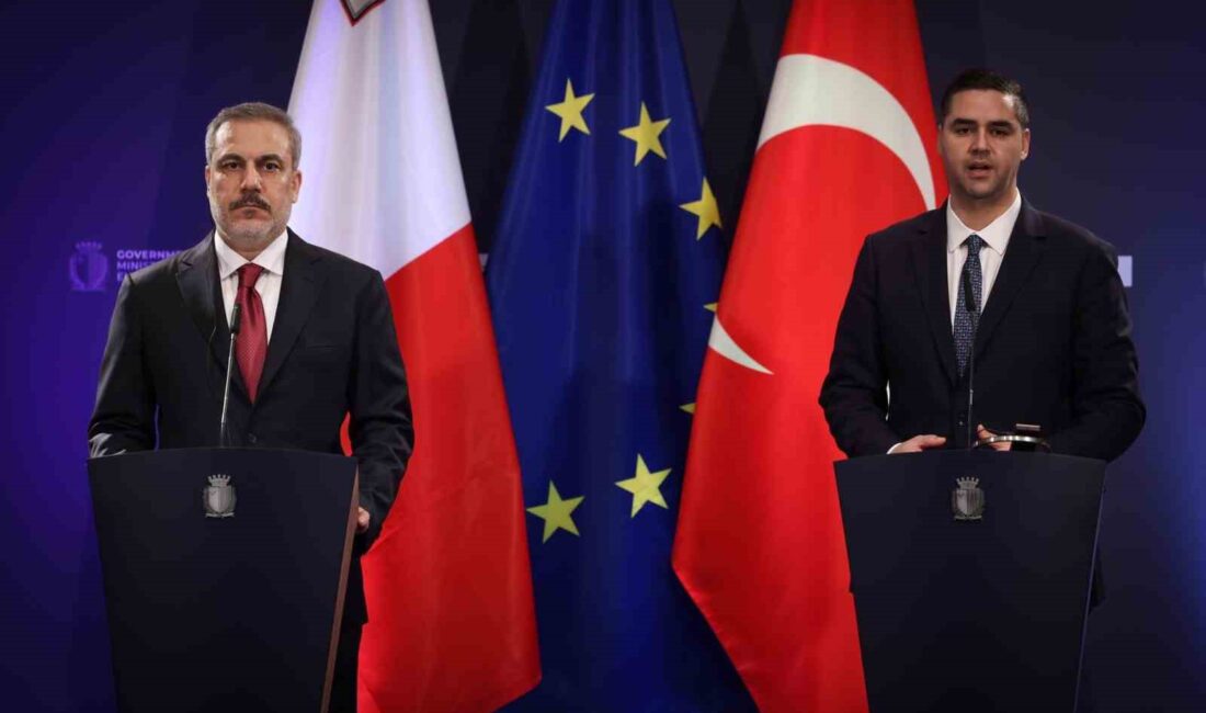 DIŞİŞLERİ BAKANI HAKAN FİDAN, MALTA’DA MEVKİDAŞI IAN BORG İLE DÜZENLEDİĞİ