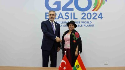 DIŞİŞLERİ BAKANI FİDAN, BOLİVYA DIŞİŞLERİ BAKANI CELİNDA SOSA LUNDA İLE