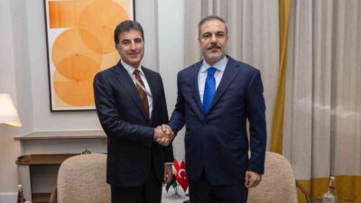 DIŞİŞLERİ BAKANI FİDAN, IKBY BAŞKANI BARZANİ İLE GÖRÜŞTÜ