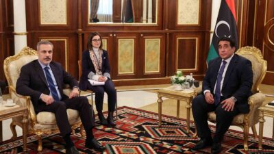 DIŞİŞLERİ BAKANI FİDAN, LİBYA BAŞKANLIK KONSEYİ BAŞKAN YARDIMCISI EL MENFİ