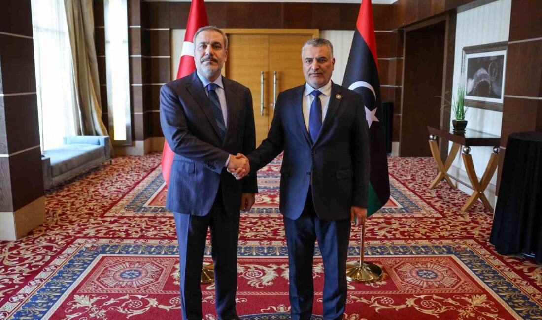 DIŞİŞLERİ BAKANI FİDAN, LİBYA YÜKSEK DEVLET KONSEYİ BAŞKANI TAKALA İLE