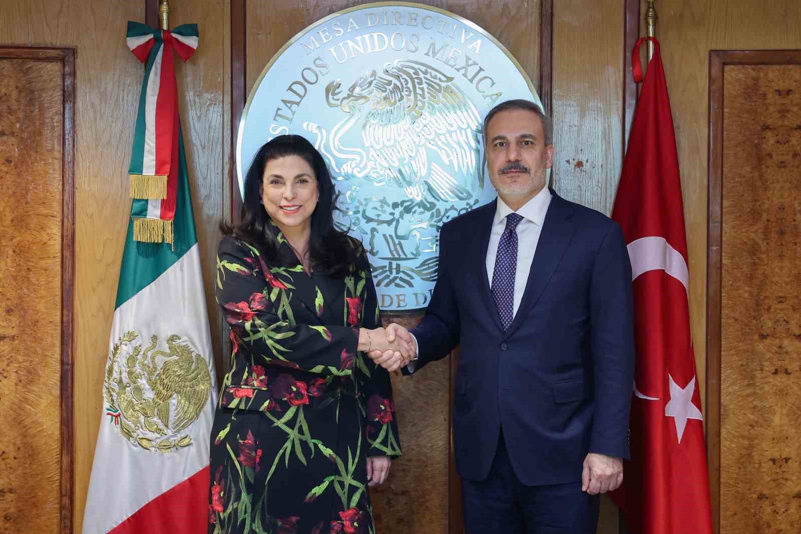 Dışişleri Bakanı Hakan Fidan, Meksika Temsilciler Meclisi Başkanı Marcela Guerra