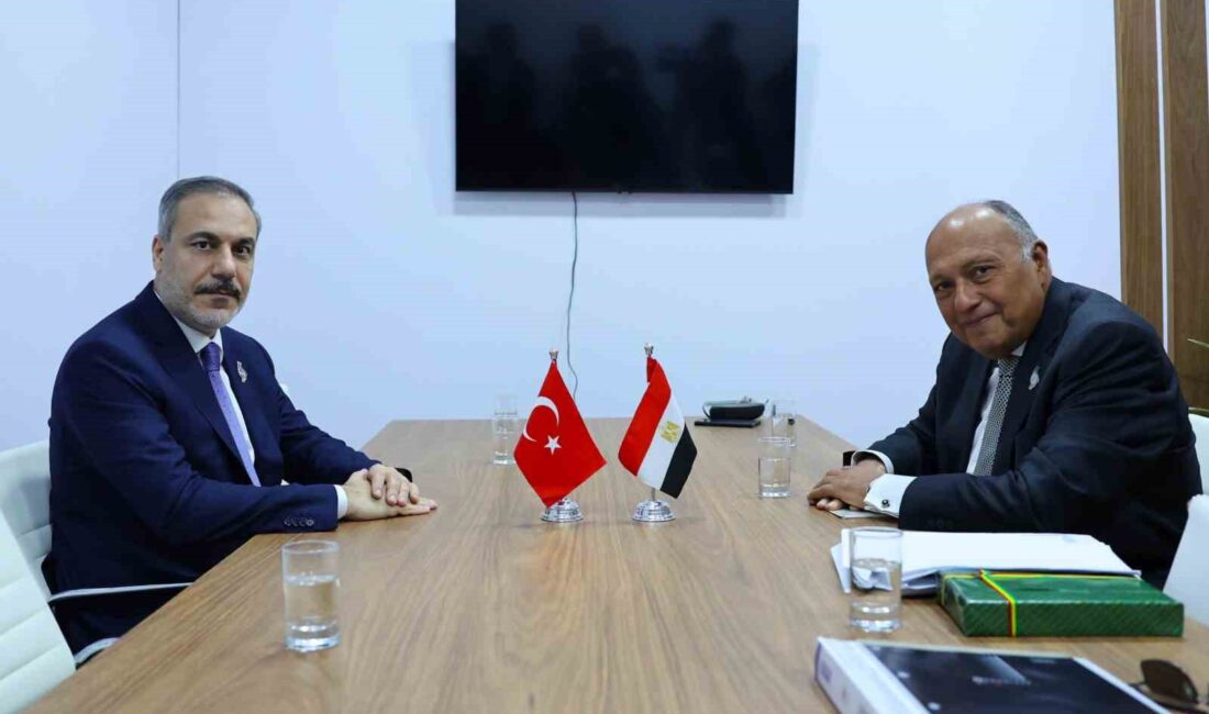 DIŞİŞLERİ BAKANI FİDAN, MISIR DIŞİŞLERİ BAKANI SHOUKRY İLE BİR ARAYA