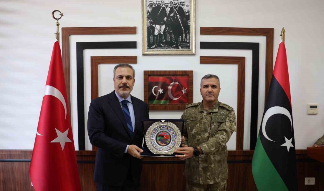 DIŞİŞLERİ BAKANI HAKAN FİDAN, LİBYA GÖREV GRUBU KOMUTANLIĞI (LGGK) KARARGAHINI