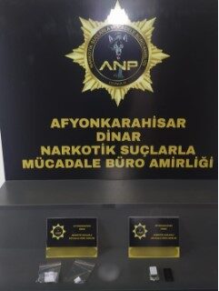 Dinar Narkotik Suçlarla Mücadele Büro Amirliği ekipleri tarafından yapılan çalışmada,