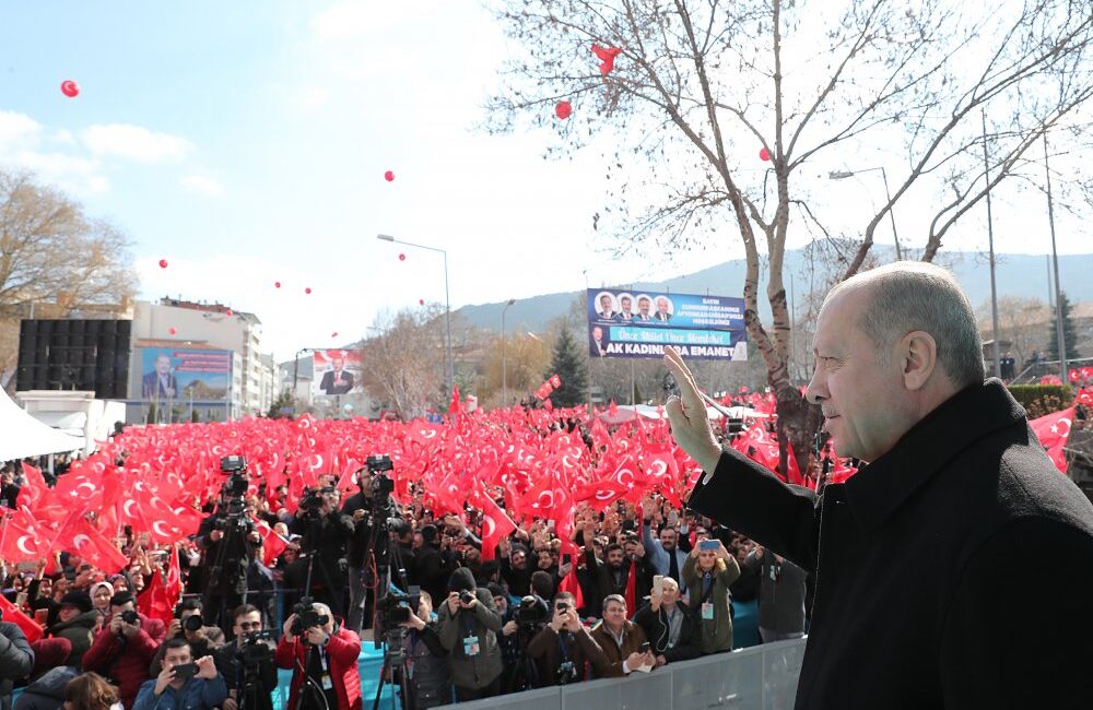 Cumhurbaşkanı ve AK Parti Genel Başkanı Recep Tayyip Erdoğan yerel