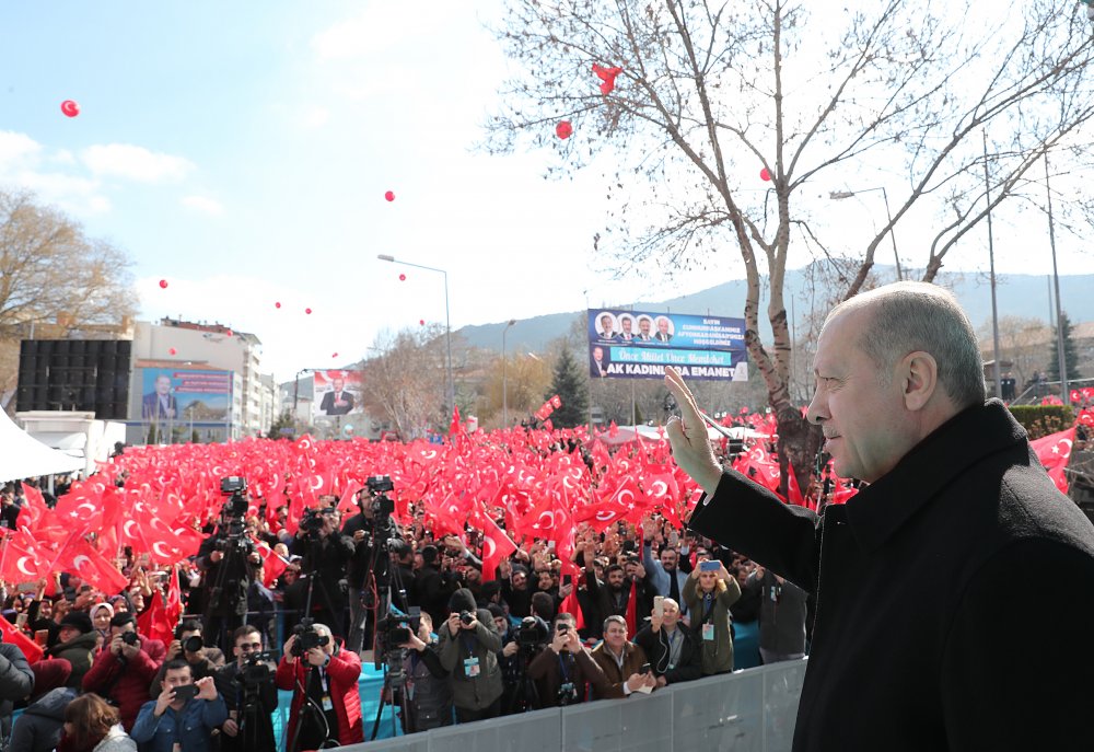 Cumhurbaşkanı ve AK Parti Genel Başkanı Recep Tayyip Erdoğan yerel