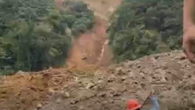 FİLİPİNLER'DE DÜN MEYDANA GELEN TOPRAK KAYMASINDA 45 KİŞİ YARALANIRKEN, 41