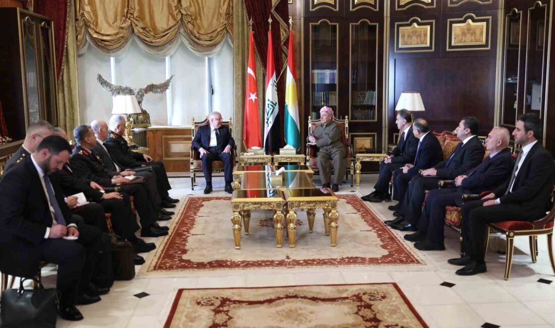 MİLLİ SAVUNMA BAKANI YAŞAR GÜLER, ERBİL'DE KDP BAŞKANI MESUD BARZANİ
