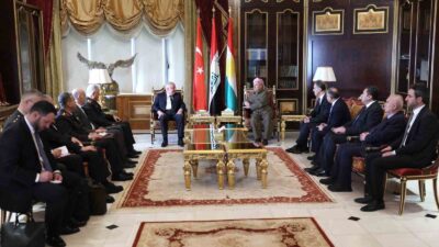 MİLLİ SAVUNMA BAKANI YAŞAR GÜLER, ERBİL'DE KDP BAŞKANI MESUD BARZANİ