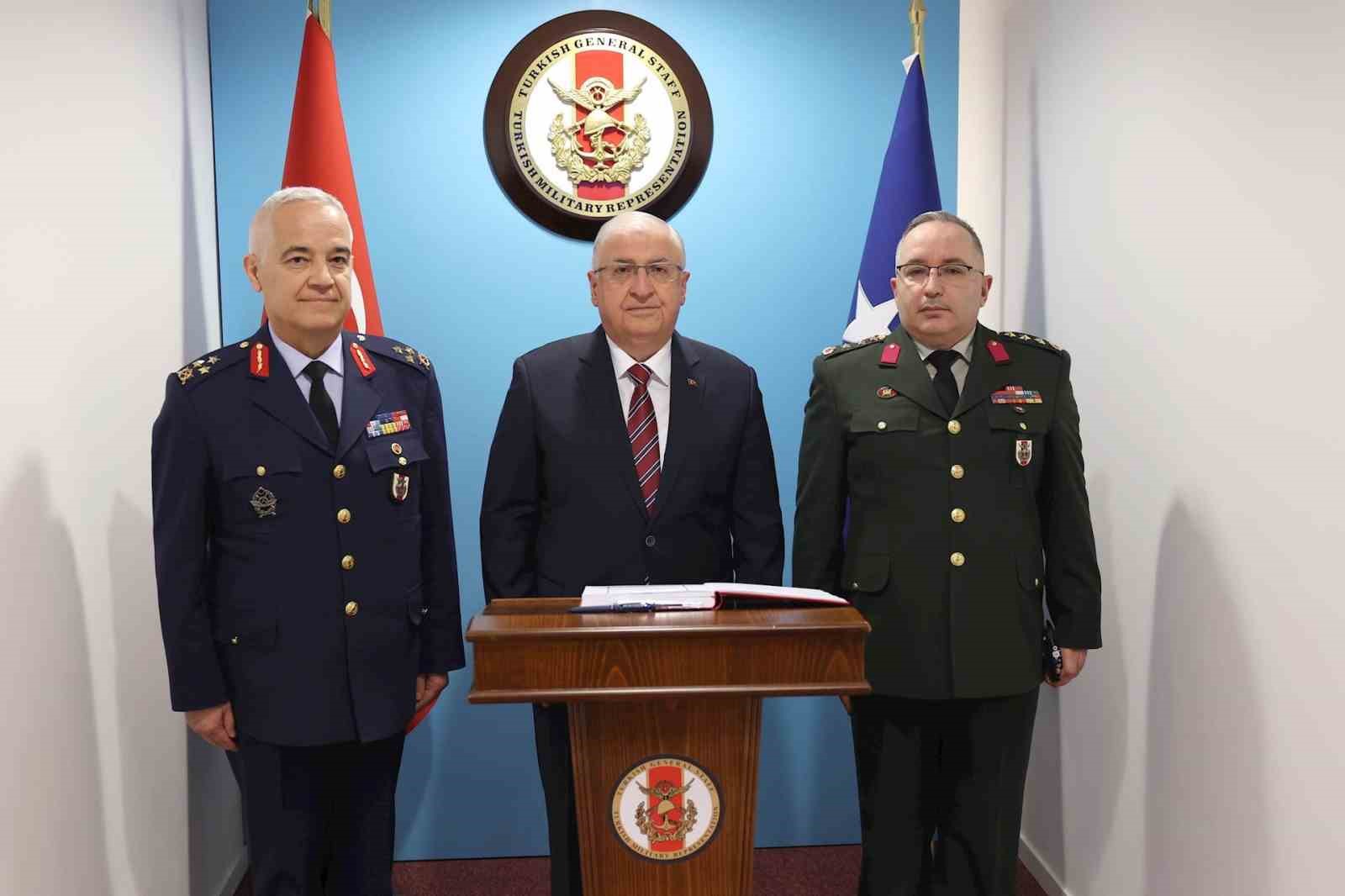 MİLLİ SAVUNMA BAKANI GÜLER, NATO KARARGAHI’NDAKİ TÜRK ASKERİ TEMSİL HEYET