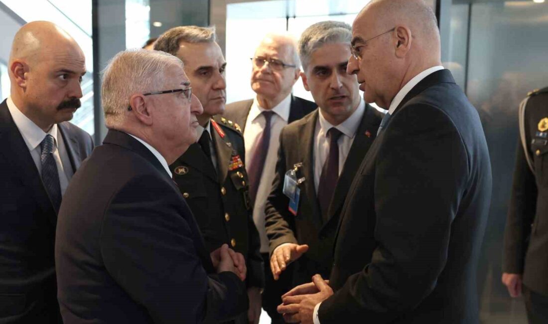 MİLLİ SAVUNMA BAKANI YAŞAR GÜLER, NATO KARARGAHI'NDA YUNANİSTAN SAVUNMA BAKANI