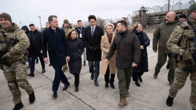 Belçika Başbakanı Alexander De Croo, İtalya Başbakanı Giorgia Meloni, Kanada