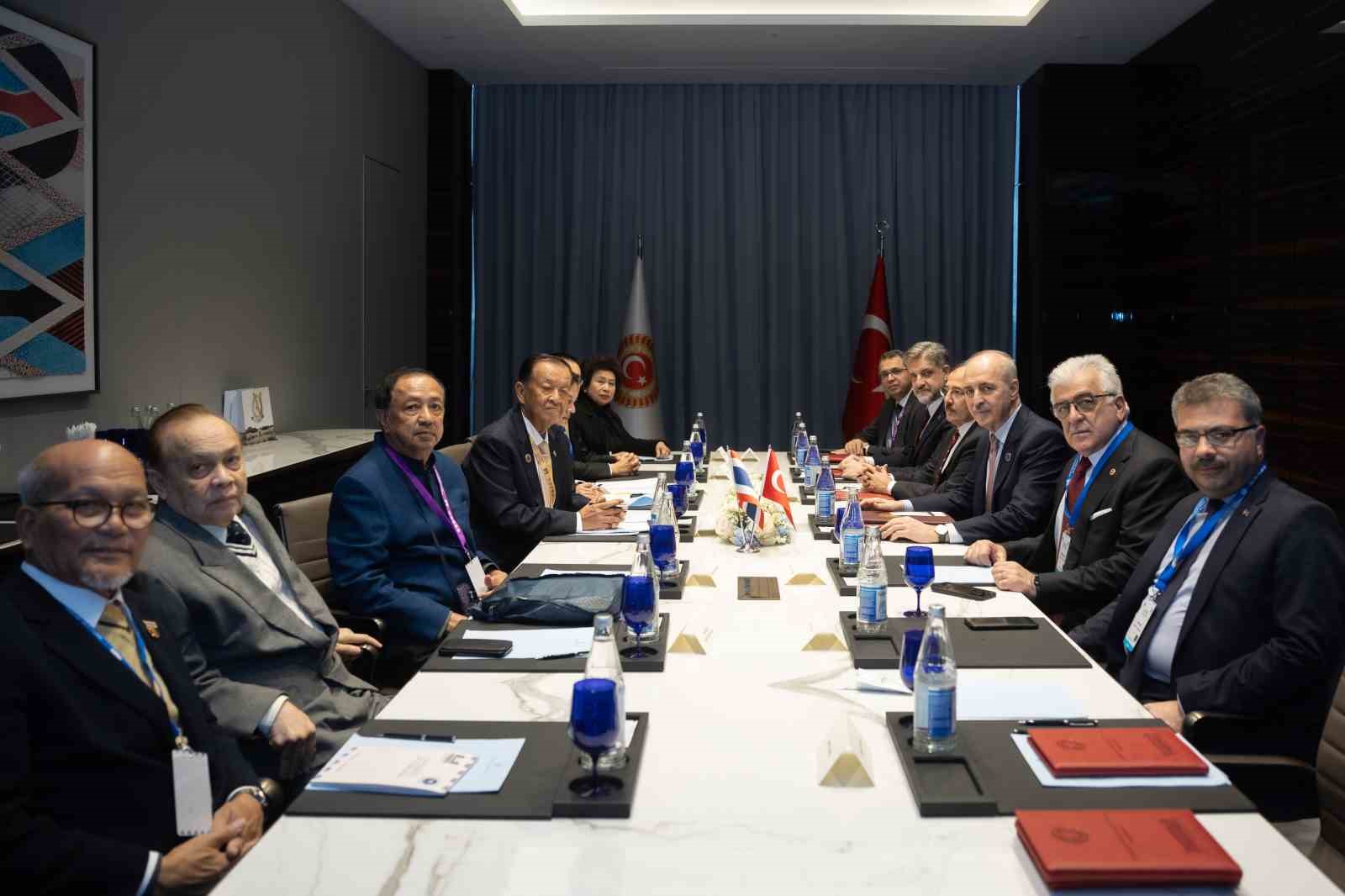 TBMM BAŞKANI KURTULMUŞ, TAYLAND TEMSİLCİLER MECLİSİ BAŞKANI WAN NOOR İLE