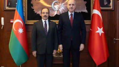 TBMM BAŞKANI KURTULMUŞ, TÜRKİYE'NİN BAKÜ BÜYÜKELÇİLİĞİNİ ZİYARET ETTİ