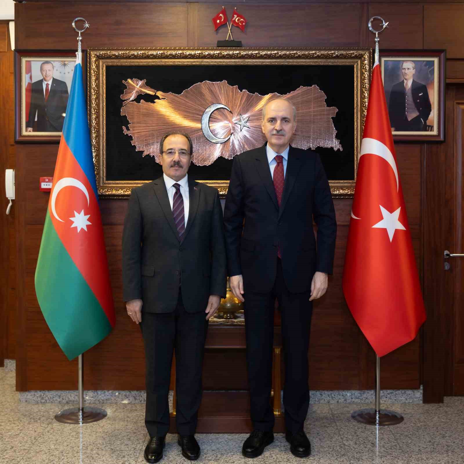TBMM BAŞKANI KURTULMUŞ, TÜRKİYE'NİN BAKÜ BÜYÜKELÇİLİĞİNİ ZİYARET ETTİ