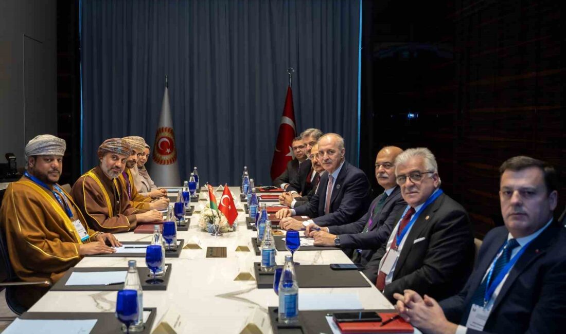 TBMM BAŞKANI KURTULMUŞ, UMMAN ŞURA MECLİSİ BAŞKANI AL MAAWALİ İLE