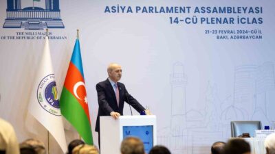 Türkiye Büyük Millet Meclisi (TBMM) Başkanı Numan Kurtulmuş, Azerbaycan’da düzenlenen
