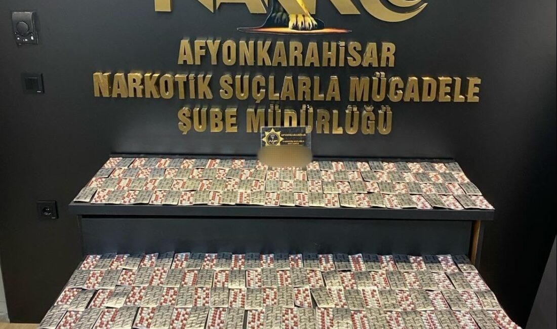   Afyonkarahisar’da düzenlenen uyuşturucu operasyonunda 1 kişi gözaltına alındı.  