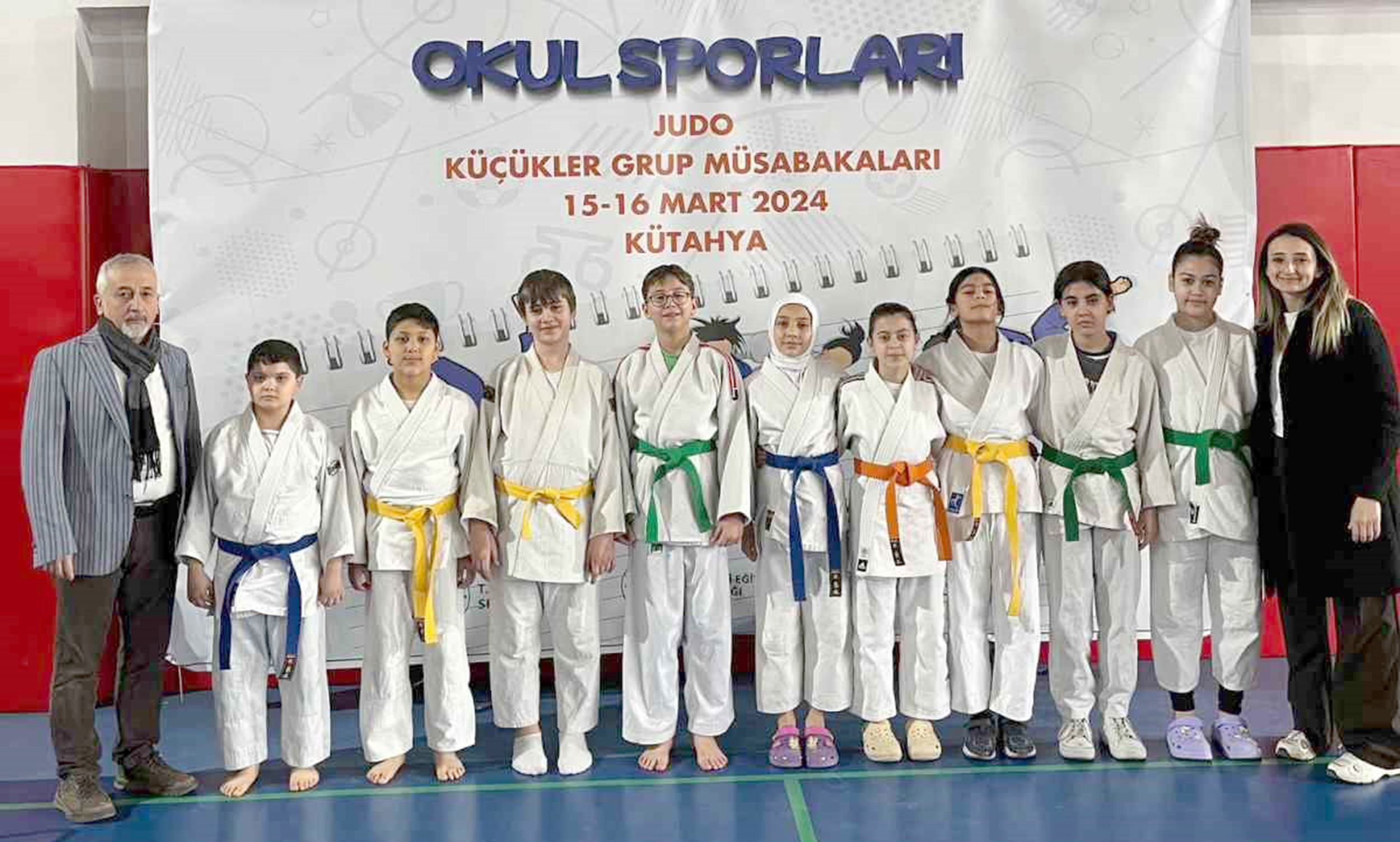 Okullararası Minikler Judo Müsabakaları, değişik illerden çok sayıda sporcunun katılımı
