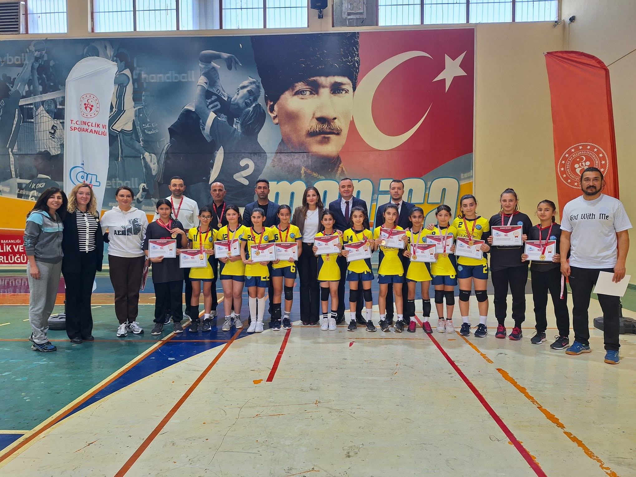 Manisa Gençlik ve Spor il Müdürlüğü ev sahipliğinde yapılan Okul